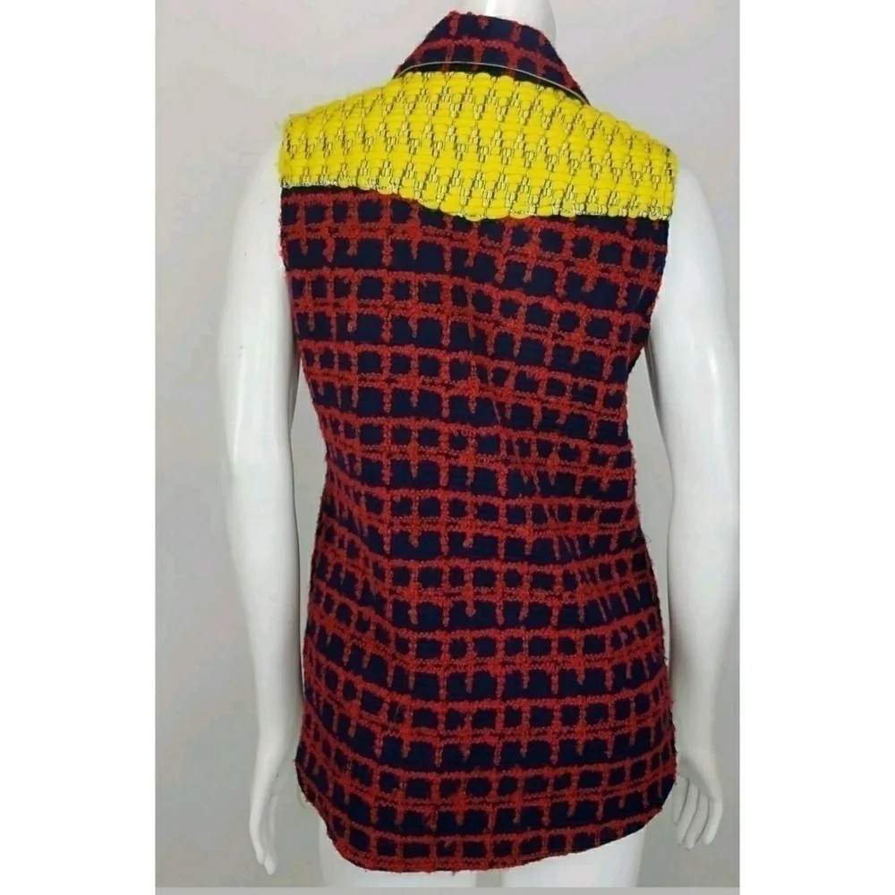 Harvey Faircloth Shirt Jacket Vest Plaid Wool - Picture 5 of 8